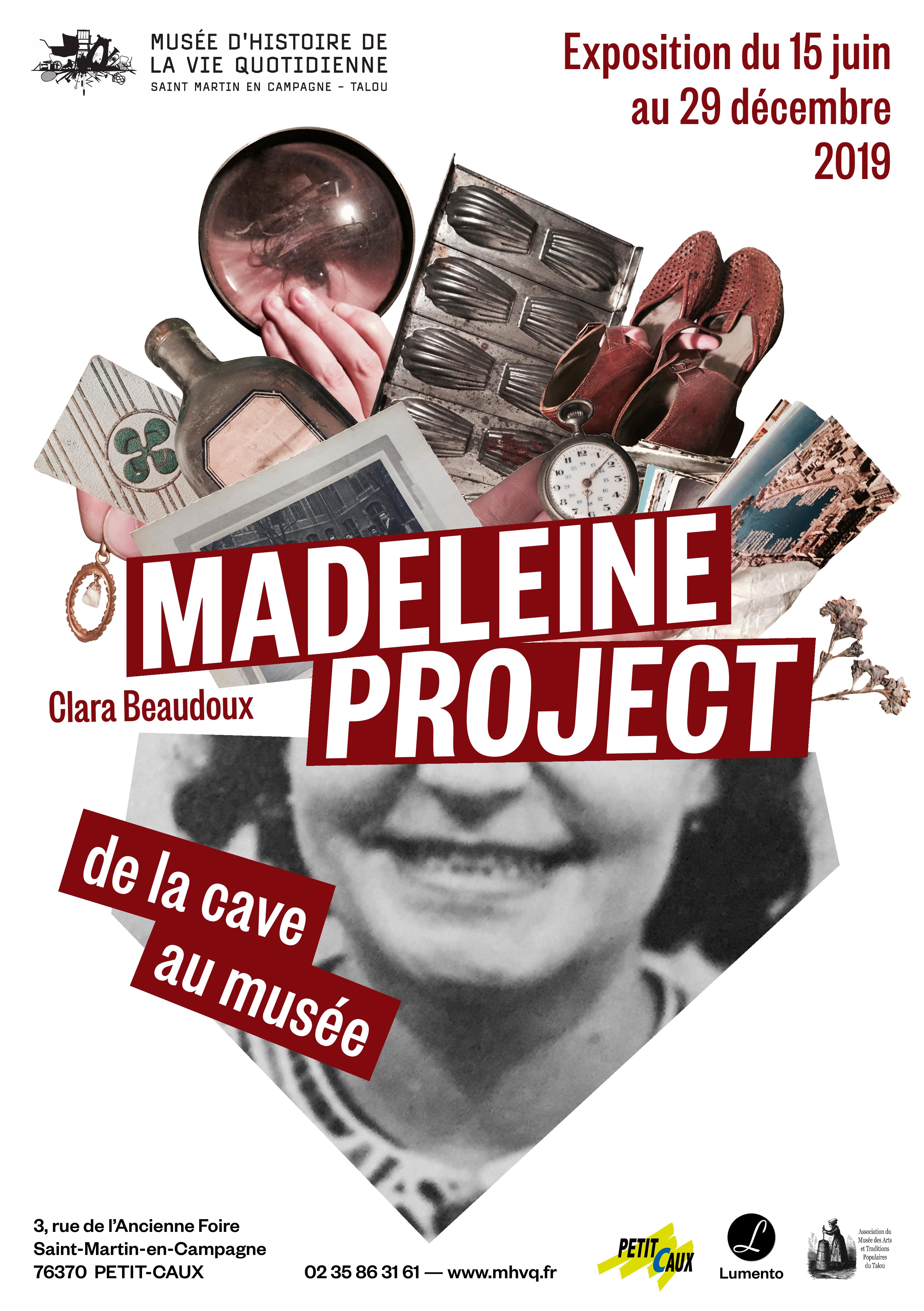 Affiche de l'exposition temporaire "Madelein project : de la cave au musée"